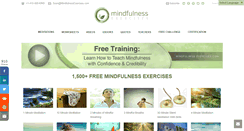 Desktop Screenshot of mindfulnessexercises.com