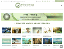Tablet Screenshot of mindfulnessexercises.com